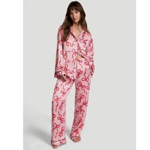 Victoria's Secret Pink and Red Pajama Set